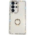 Samsung Galaxy S25 Ultra CrystalGlow Hybrid Case with Ring Holder - White