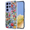 Samsung Galaxy S25 Ultra Floral Pattern TPU Case - Lilies