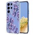 Samsung Galaxy S25 Ultra Floral Pattern TPU Case - Wisteria