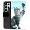 Samsung Galaxy S25 Ultra Premium Wallet Case - Cat