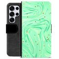 Samsung Galaxy S25 Ultra Premium Wallet Case - Green Mint