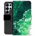 Samsung Galaxy S25 Ultra Premium Wallet Case - Waves