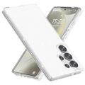 Samsung Galaxy S25 Ultra Stylish Glitter Series Hybrid Case - White