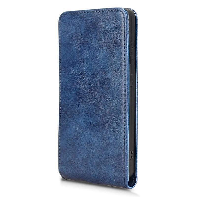 Samsung Galaxy S25 Ultra Vertical Flip Case with Card Slot - Dark Blue