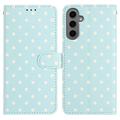 Samsung Galaxy S25+ Polka Dot Pattern Wallet Case - Blue