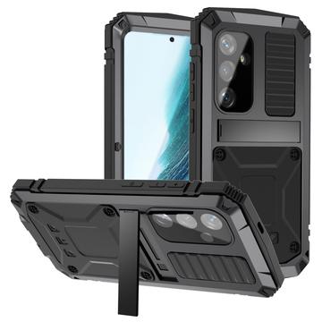 Samsung Galaxy S25+ R-Just Premium Case with Kickstand & Tempered Glass Screen Protector