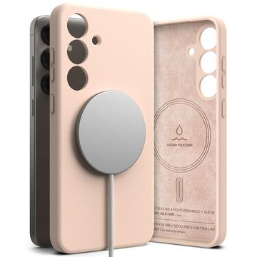 Samsung Galaxy S25+ Ringke Liquid Silicone MagSafe Case - Pink Sand