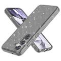 Samsung Galaxy S25+ Stylish Glitter Series Hybrid Case - Black