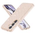 Samsung Galaxy S25+ Stylish Glitter Series Hybrid Case - Gold
