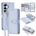 Samsung Galaxy S26 Dux Ducis Lawa Wallet Leather Case w. Magnetic Cover - Baby Blue