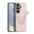 Samsung Galaxy S26 Dux Ducis Luvy Case with Finger Ring/Hand Strap - Light Pink / Butterfly