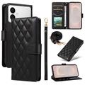 Samsung Galaxy S26 Edge Luxury Quilted Wallet Case - Black