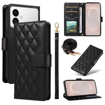 Samsung Galaxy S26 Edge Luxury Quilted Wallet Case