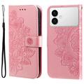 Samsung Galaxy S26 Edge Mandala Series Wallet Case - Pink