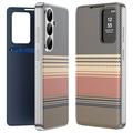 Samsung Galaxy S26 FE Checkered Pattern Smart View Flip Case with Card Slot - Brown