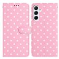 Samsung Galaxy S26 FE Polka Dot Pattern Wallet Case - Pink
