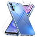 Samsung Galaxy S26 FE TPU Case w/ 2x Tempered Glass Screen Protector - 9H - Clear