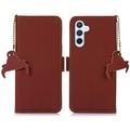 Samsung Galaxy S26 FE Wallet Leather Case with RFID - Brown