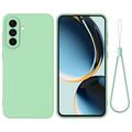 Samsung Galaxy S26 Liquid Silicone Case with Hand Strap - Green