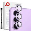 Samsung Galaxy S26 Northjo Rhinestone Camera Lens Protector Set - Purple