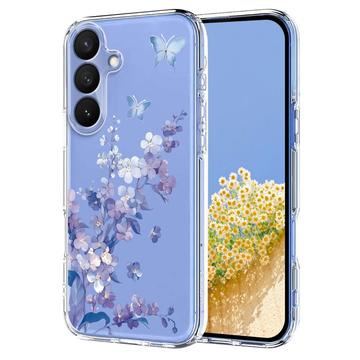 Samsung Galaxy S26 Pro Floral Pattern TPU Case - Purple