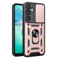 Samsung Galaxy S26 Rotary Ring Hybrid Case with Camera Shield - Rose Gold