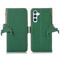 Samsung Galaxy S26 Wallet Leather Case with RFID - Green
