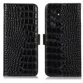 Samsung Galaxy S26 Ultra Crocodile Series Wallet Leather Case with RFID - Black