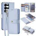 Samsung Galaxy S26 Ultra Dux Ducis Lawa Wallet Leather Case w. Magnetic Cover - Baby Blue