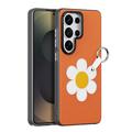 Samsung Galaxy S26 Ultra Dux Ducis Luvy Case with Finger Ring/Hand Strap - Orange / Daisy