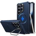 Samsung Galaxy S26 Ultra ESR Cyber Tough Kickstand MagSafe Hybrid Case - Blue