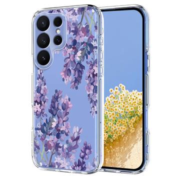 Samsung Galaxy S26 Ultra Floral Pattern TPU Case - Wisteria