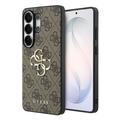 Samsung Galaxy S26 Ultra Guess 4G Big Metal Logo Hybrid Case - Brown