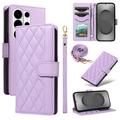 Samsung Galaxy S26 Ultra Luxury Quilted Wallet Case - Purple
