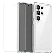 Samsung Galaxy S26 Ultra Mobeen Clear Cover and 9H Tempered Glass Set GP-FPS948AEGTW - Transparent