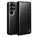 Samsung Galaxy S26 Ultra Qialino Classic Wallet Leather Case - Black