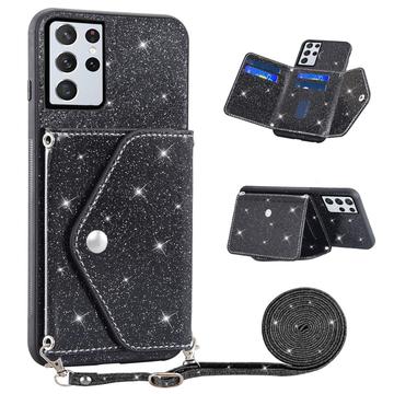 Samsung Galaxy S26 Ultra Stardust Case with Card Holder - Black