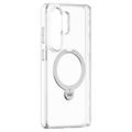 Samsung Galaxy S26 Ultra Torras Ostand Q3 Spin Magnetic Case - Transparent