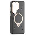 Samsung Galaxy S26 Ultra Torras Ostand Q3 VegSkin Magnetic Case - Black