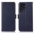 Samsung Galaxy S26 Ultra Wallet Leather Case with RFID - Blue