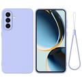 Samsung Galaxy S26+ Liquid Silicone Case with Hand Strap - Purple