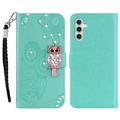 Samsung Galaxy S26+ Owl Rhinestone Wallet Case