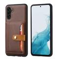 Samsung Galaxy S26+ Retro Style Case with Wallet - Brown