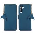 Samsung Galaxy S26+ Wallet Leather Case with RFID - Blue