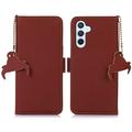 Samsung Galaxy S26+ Wallet Leather Case with RFID - Coffee
