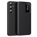 Samsung Galaxy S26+ Smart Clear View Flip Case with Card Slot - Black