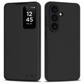 Samsung Galaxy S26+ Tech-Protect Smart Clear View Flip Case with Card Slot - Black
