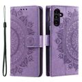 Samsung Galaxy S27+ Mandala Wallet Case with Wrist Strap - Purple