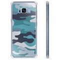 Samsung Galaxy S8+ Hybrid Case - Blue Camouflage