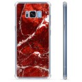 Samsung Galaxy S8+ Hybrid Case - Red Marble